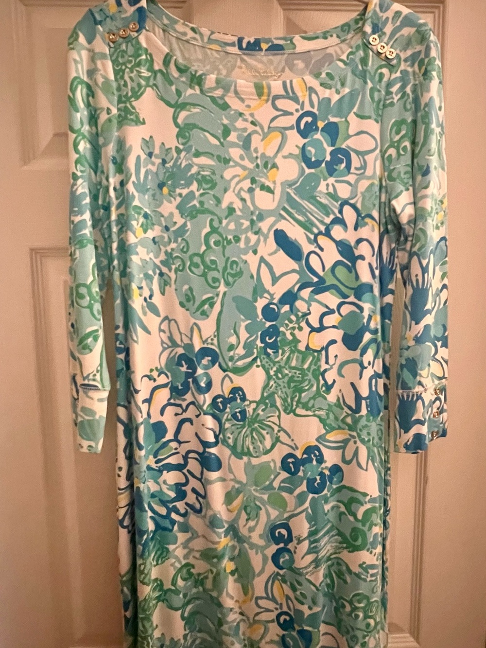 Lilly Pulitzer Turquoise & Aqua Floral Tunic